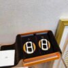 18K H Equipe Stud Earrings