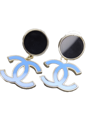 18K Classic Blue CC Dangle Earrings