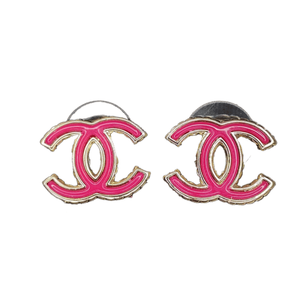 18K CC Pink Earrings