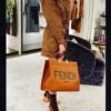 FI Sunshine Large Tote Bag Brown For Women, Handbags, Shoulder And Crossbody Bags 15.7in/40cm FF 8BH372ABVLF0PWZ