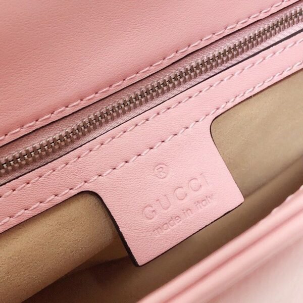 gg Marmont Small Matelass¨¦ Shoulder Bag Dusty Pink Matelass¨¦ Chevron For Women 10in/26cm gg ?443497 DTDIT 5729