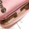 gg Marmont Small Matelass¨¦ Shoulder Bag Dusty Pink Matelass¨¦ Chevron For Women 10in/26cm gg ?443497 DTDIT 5729