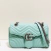 gg Marmont Small Matelass¨¦ Shoulder Bag Mint Green Matelass¨¦ Chevron For Women 10in/26cm gg