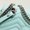 gg Marmont Small Matelass¨¦ Shoulder Bag Mint Green Matelass¨¦ Chevron For Women 10in/26cm gg