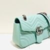 gg Marmont Small Matelass¨¦ Shoulder Bag Mint Green Matelass¨¦ Chevron For Women 10in/26cm gg