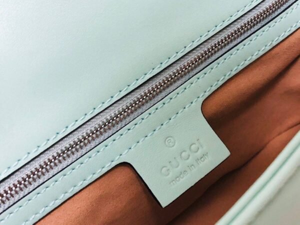 gg Marmont Small Matelass¨¦ Shoulder Bag Mint Green Matelass¨¦ Chevron For Women 10in/26cm gg