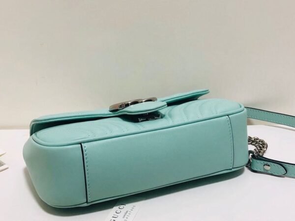 gg Marmont Matelass¨¦ Mini Bag Mint Green Matelass¨¦ Chevron For Women 8.5in/22cm gg