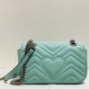 gg Marmont Matelass¨¦ Mini Bag Mint Green Matelass¨¦ Chevron For Women 8.5in/22cm gg