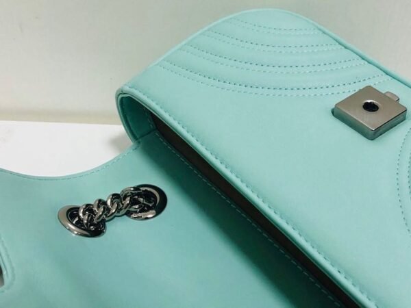 gg Marmont Matelass¨¦ Mini Bag Mint Green Matelass¨¦ Chevron For Women 8.5in/22cm gg