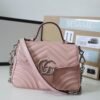 gg Marmont Mini Top Handle Bag Dusty Pink Matelass¨¦  For Women 8.3in/21cm  547260 DTDIT 5729