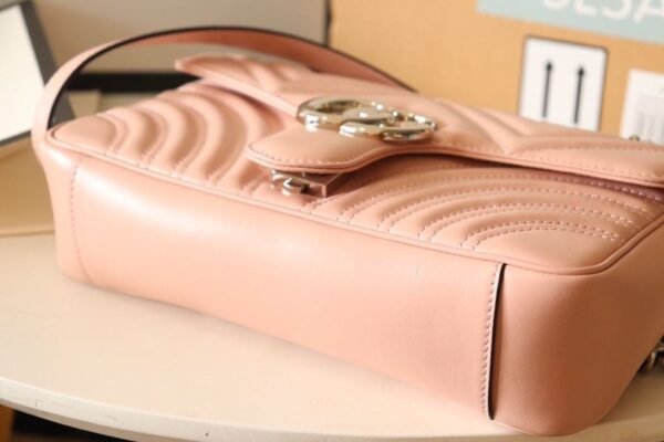 gg Marmont Matelass¨¦ Mini Bag Dusty Pink Matelass¨¦ Chevron For Women 8.5in/22cm gg