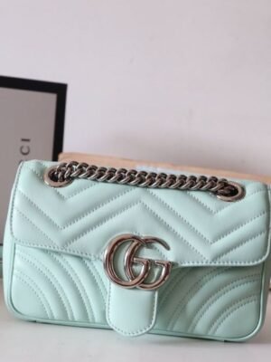 gg Marmont Matelass¨¦ Mini Bag Mint Green For Women 8.5in/22cm gg