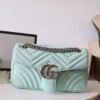 gg Marmont Small Matelass¨¦ Shoulder Bag Mint Green For Women 10in/26cm gg 443497
