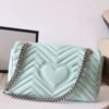 gg Marmont Small Matelass¨¦ Shoulder Bag Mint Green For Women 10in/26cm gg 443497