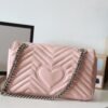 gg Marmont Small Matelass¨¦ Shoulder Bag Dusty Pink For Women 10in/26cm gg 443497
