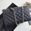 YSSL Envelope Small Bag In Mix Matelass¨¦ Grain De Poudre Black For Women 8.2in/21cm YSL 600195BOW921000