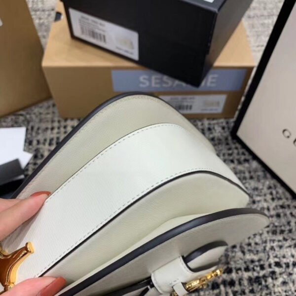 gg Horsebit 1955 Shoulder Bag White For Women 9.8in/25cm gg ?602204 1DB0G 9022