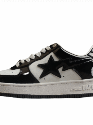BAPE STA Low-Top Sneakers in Black and White