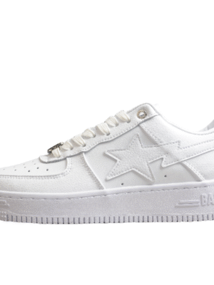 BAPE STA Low-Top Sneakers in All-White
