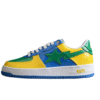 BAPE STA Low-Top Sneakers in Green, Blue, and Yellow