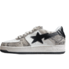 BAPE STA Low-Top Sneakers with Snakeskin Pattern