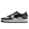 BAPE STA Low-Top Sneakers with Black Snakeskin Pattern