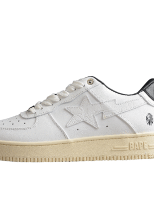 BAPE STA Low-Top Sneakers in White and Black