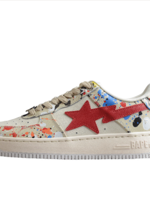 BAPE STA Splatter Low-Top Sneakers