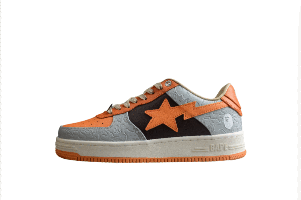 13_2024-07-18T08_33_32.087Z BAPE STA Low-Top Orange and Grey Sneakers