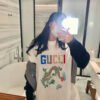 Gucci Dragon Graphic T-Shirt (Beige)