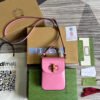 gg Bamboo Mini Handbag Pink For Women, Women’s Bags 6.2in/16cm gg 702106 UZY0T 5814