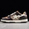 BAPE STA Low-Top Sneakers in Brown and Beige