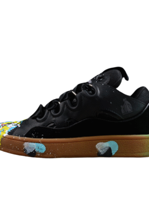 Black Multicolor Low Top Sneakers