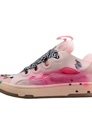 Vibrant Pink Low Top Sneakers