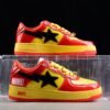 BAPE STA Low-Top Sneakers in Red and Yellow Iron Man Edition