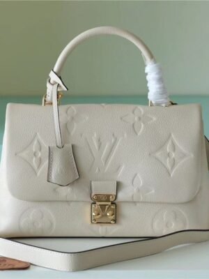 LV Madeleine MM Monogram Empreinte Creme Beige For Women,  Shoulder and Crossbody Bags 11.8in/30cm LV