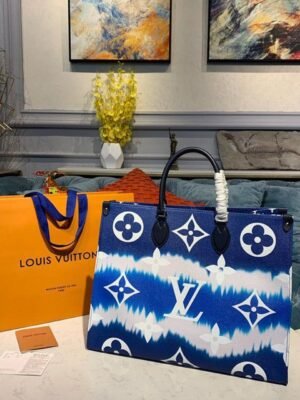 LV Giant Monogram LV Escale Onthego GM Blue For Women 41cm LV M45120