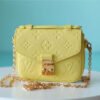 LV Micro Metis Monogram Empreinte Yellow For Women, Women¡¯s Handbags, Shoulder And Crossbody Bags 5.5in/14cm LV M81407
