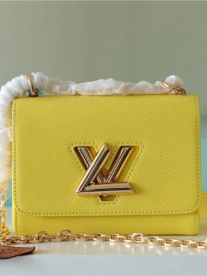 LV Twist PM Epi Yellow For Women,  Shoulder And Crossbody Bags 7.5in/19cm LV