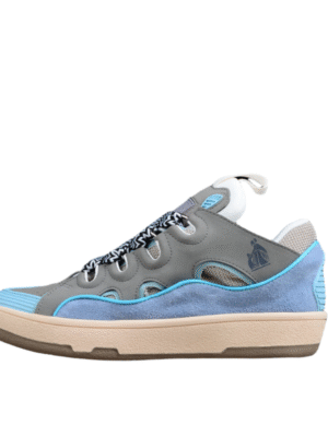 Lanvin Grey and Blue Sneakers