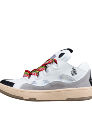 Lanvin White and Grey Sneakers