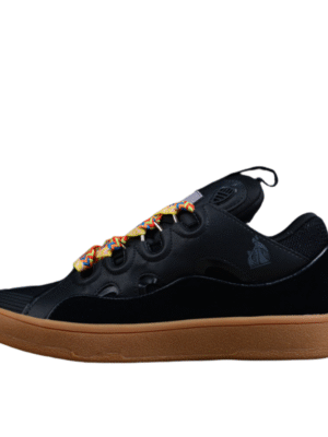 Lanvin Black and Gum Sole Sneaker