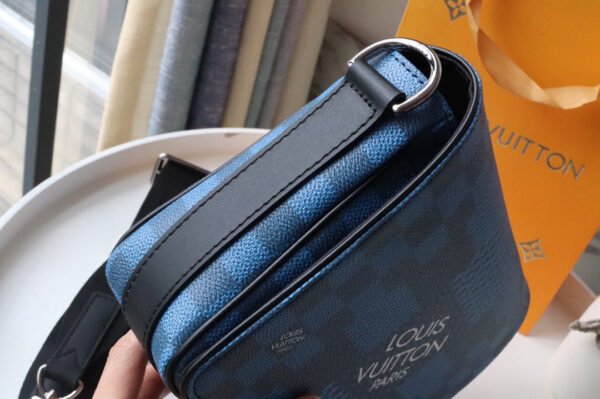 15d92871 LV Studio Messenger Damier Graphite Blue For Men, Bags, Shoulder And Crossbody Bags 9.3in/25.3cm LV N50026