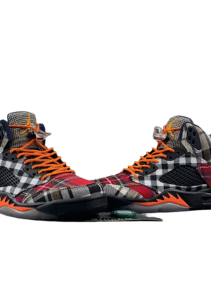 JORDAN 5 bold plaid multi-colorway