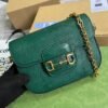 gg Horsebit 1955 Lizard Mini Bag Green For Women, Women’s Bags 8in/20cm gg? ?675801 LUZ0G 3154