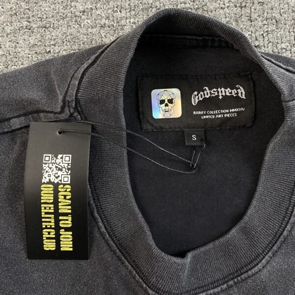 166f00af GODSPEED VICTORY TOAST T-SHIRT WASHED BLACK