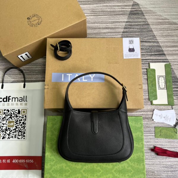 gg Jackie 1961 Small Shoulder Bag Black For Women, Women’s Bags 10.8in/28cm gg ?636709 10O0G 1000