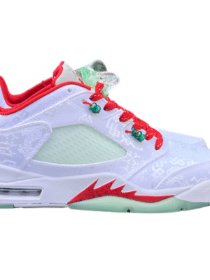 JORDAN 5 White/Red/Green