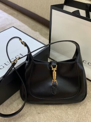 gg Jackie 1961 Small Shoulder Bag Black For Women 10.8in/27.4cm gg ?636709 10O0G 1000