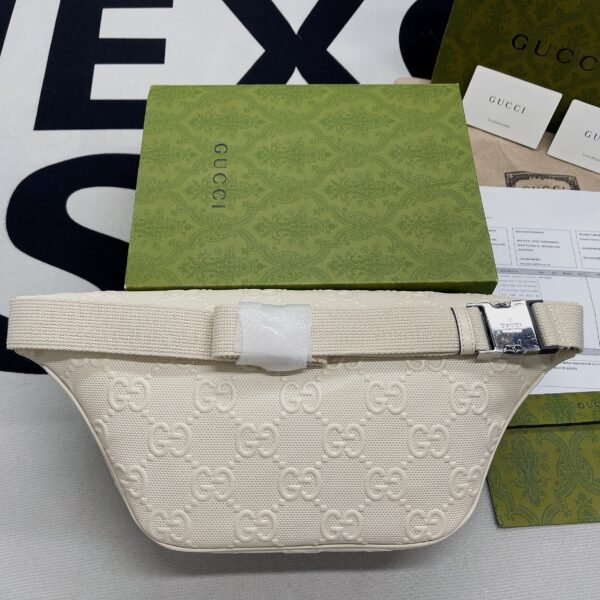 gg Embossed Belt Bag White gg Embossed For Men? 11in/28cm gg